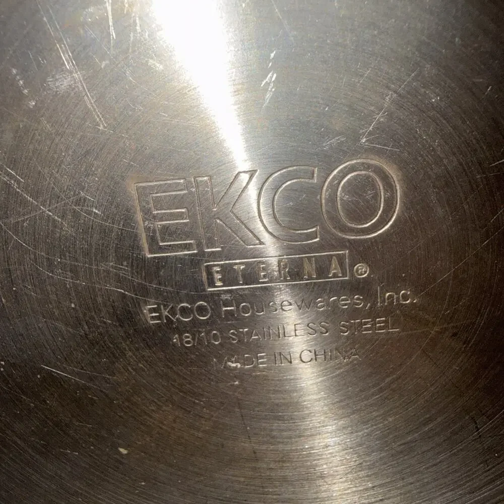 EKCO Eterna 2 Qt 18/10 Stainless Steel Saucepan Pot Long Handle Made China